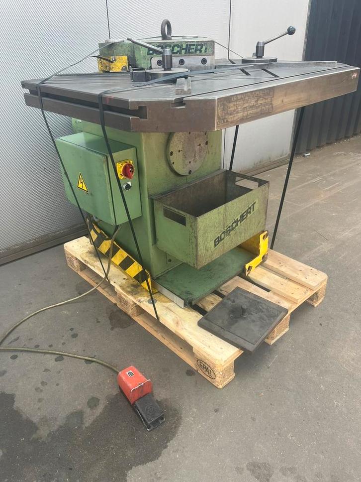 Uithoekschaar Boschert Type 12 K4 Bj 1988 Cap 225x 4 mm, Doe-het-zelf en Verbouw, Gereedschap | Overige machines, Ophalen of Verzenden