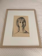 Schilderij / pentekening, Antiek en Kunst, Kunst | Tekeningen en Foto's, Ophalen of Verzenden