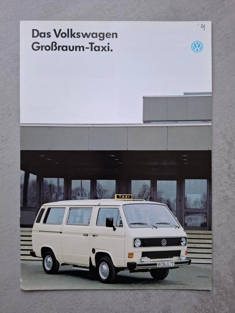 Volkswagen Großraum-Taxi brochure - 1988, Ophalen of Verzenden