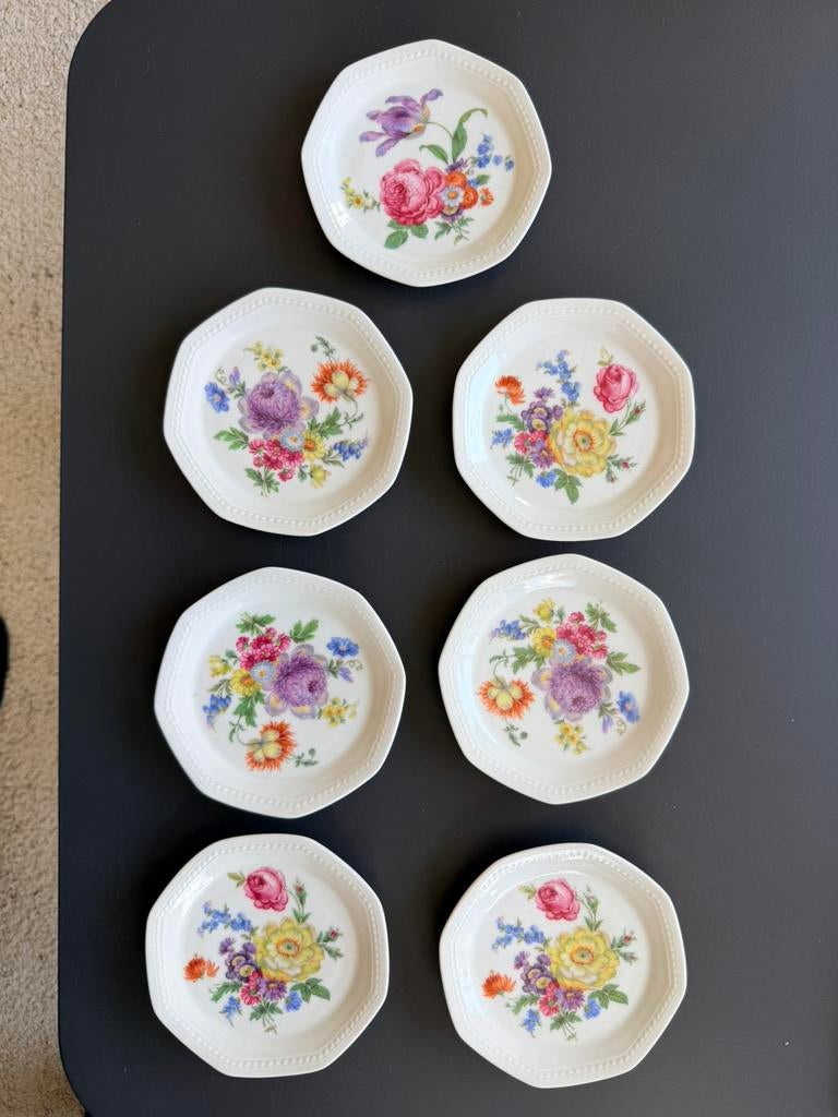 Kleine brocante bordjes, Ophalen of Verzenden