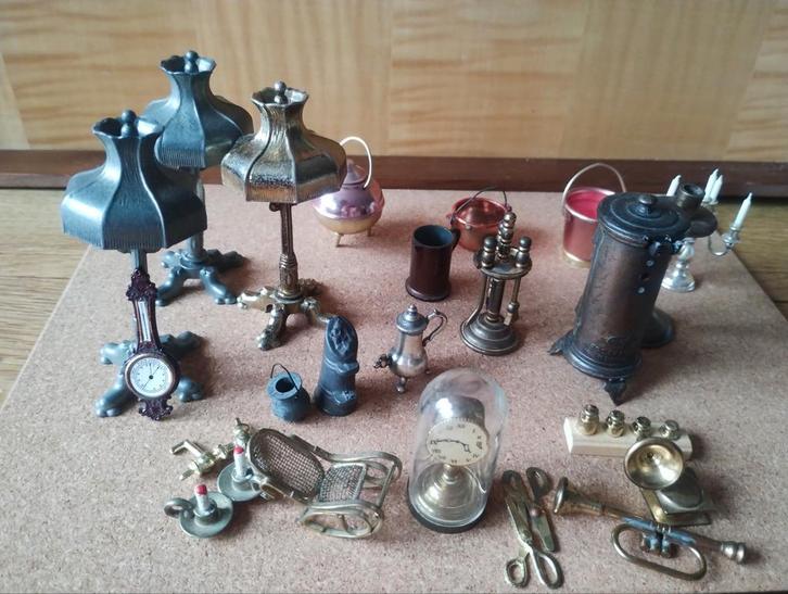 Miniatuur Collectie Diverse Objecten, Antiek en Kunst, Antiek | Overige Antiek, Ophalen of Verzenden