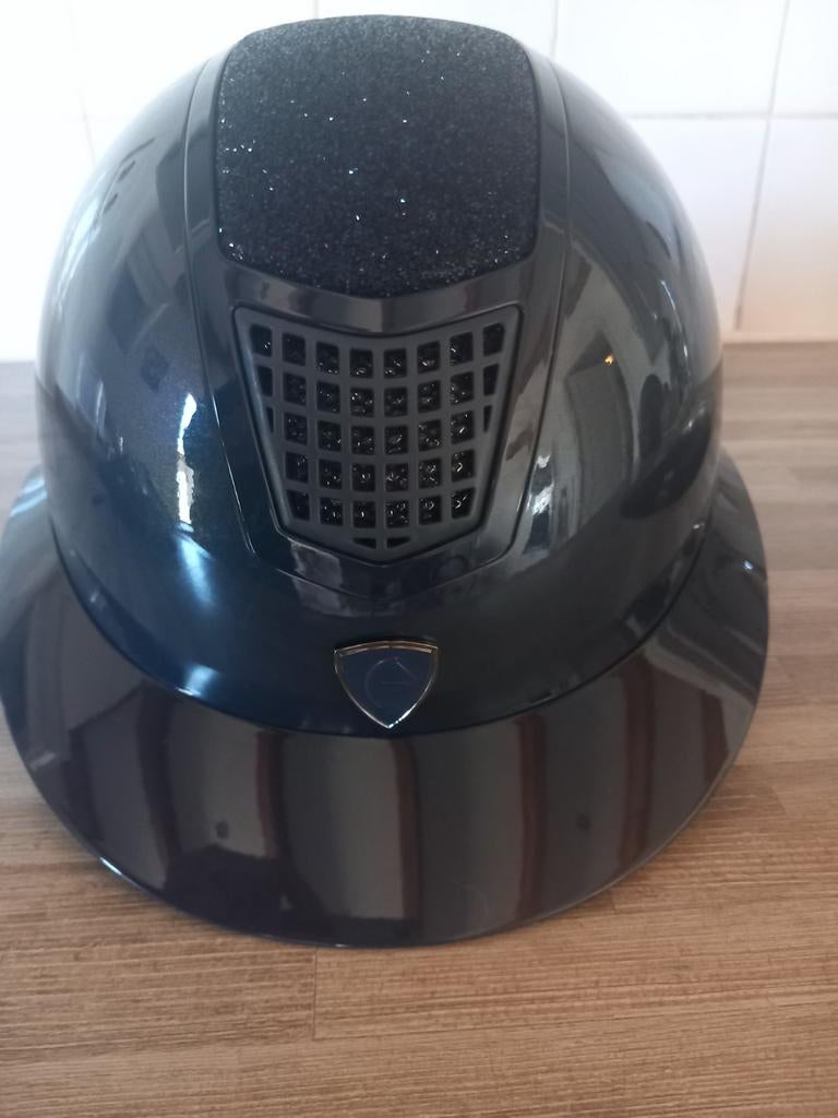 Te koop: cap/rijhelm Equithème. Donker blauw. Met mips, Dieren en Toebehoren, Paardrijkleding, Ophalen, Zo goed als nieuw, Dressuur
