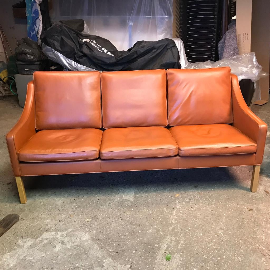 Vintage Borge Mogensen Fredericia 2207 bank sofa fauteuil, Ophalen of Verzenden