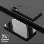 Clear View Stand Cover Set voor Huawei P Smart Plus _ Zwart, Verzenden, Nieuw, Hoesje of Tasje
