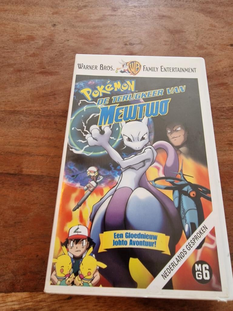Pokemon terugkeer van mewto - vhs, Alle leeftijden, Ophalen of Verzenden, Gebruikt