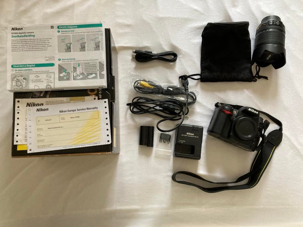 D7000 kit 18-105 lens, Audio, Tv en Foto, Fotocamera's Digitaal, Gebruikt, Spiegelreflex, Ophalen of Verzenden, Nikon