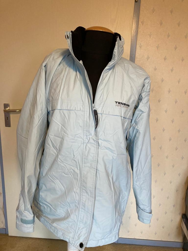 019 Tenson winterjas in maat 44 licht blauw, Tenson, Maat 42/44 (L), Gedragen, Verzenden