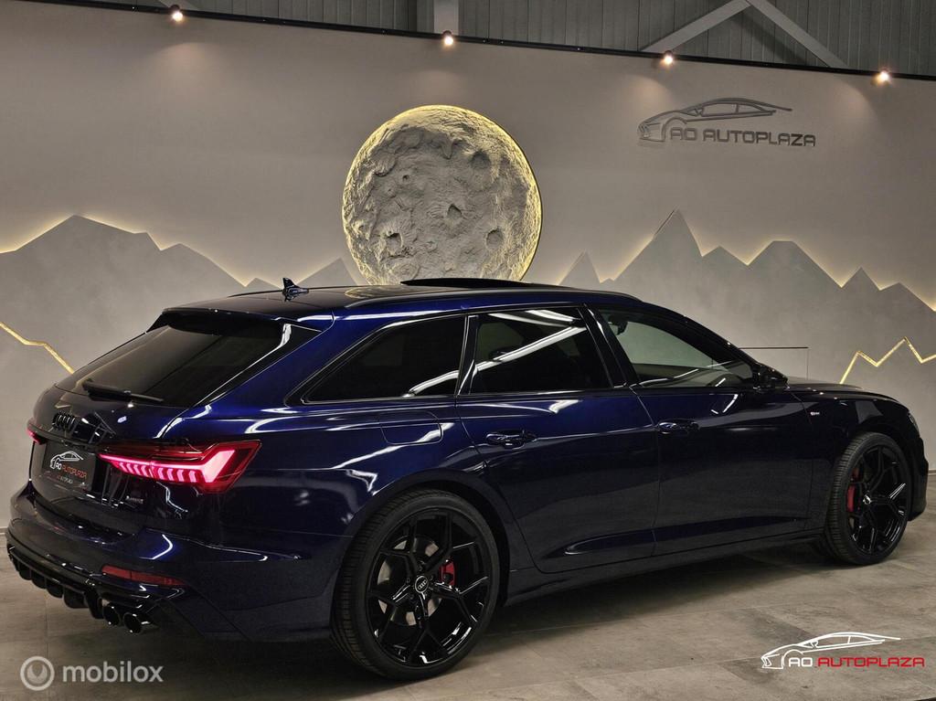 Audi A6 Avant 55 TFSI e quattro Competition Panorama/RS Seat, Auto's, Audi, Automaat, Zwart, Blauw, Leder