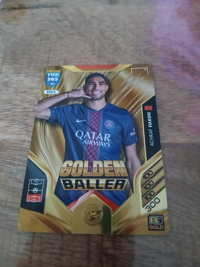 Fifa 365 Adrenalyn 2026 Golden Baller Achraf Hakimi, Ophalen of Verzenden