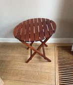 Vintage Deens  tafeltje van Hyllinge Møbler, Ophalen of Verzenden, Rond, Minder dan 55 cm, 60 cm of meer