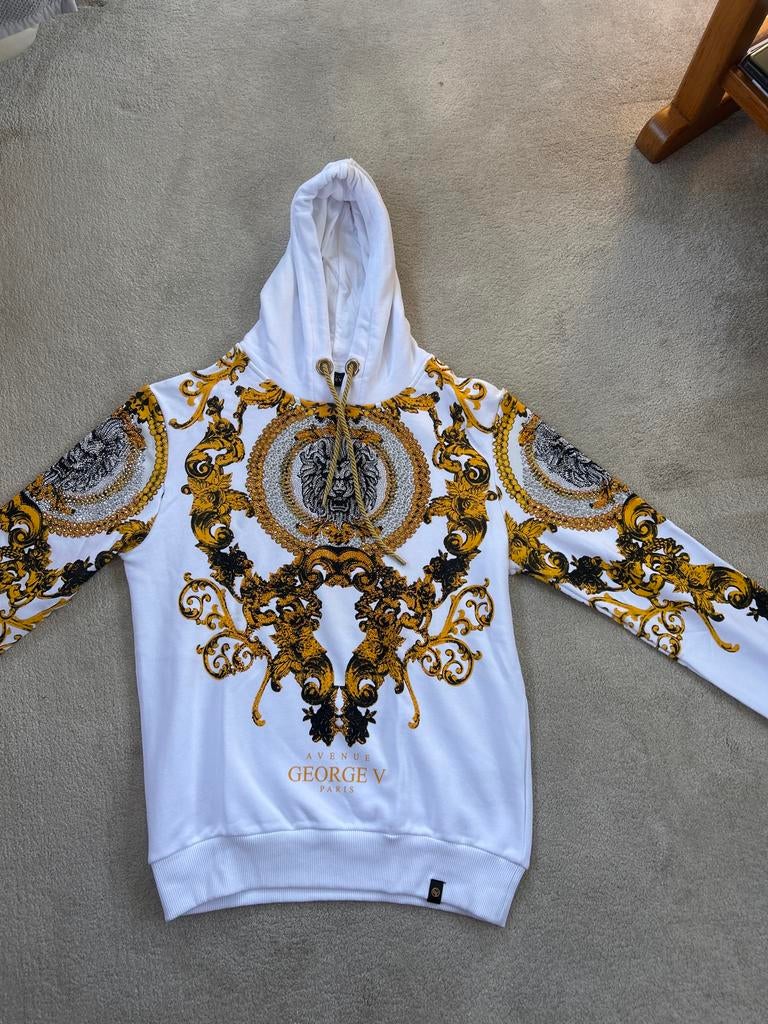 Avenue George V Hoodie maat L, Ophalen of Verzenden, Zo goed als nieuw, Maat 52/54 (L), Wit