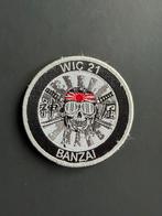 WIC 21 Banzai patch Rnlaf, Ophalen of Verzenden, Luchtmacht, Nederland, Embleem of Badge