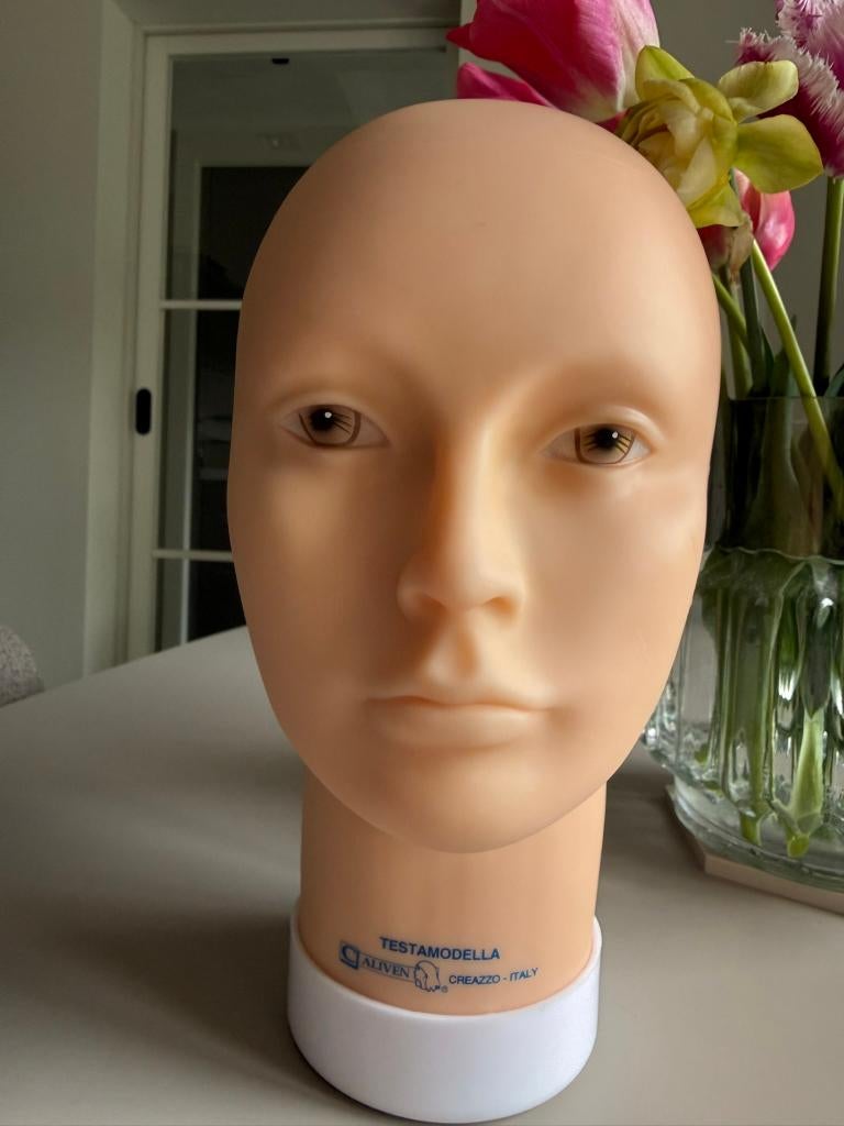 Test model oefenhoofd vrouw, Sieraden, Tassen en Uiterlijk, Uiterlijk | Haarverzorging, Ophalen of Verzenden, Nieuw, Pruik of Haarverlenging
