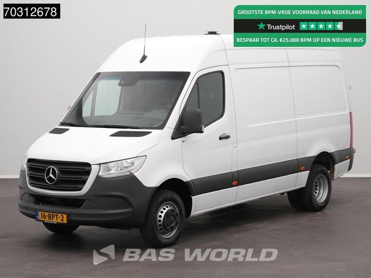 Mercedes Sprinter 516 CDI Dubbellucht Automaat L2H2 160PK Na, Auto's, Bestelauto's, Bedrijf, Te koop, Achteruitrijcamera, Airconditioning