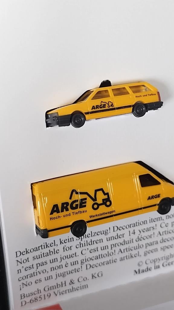 Mercedes Benz Sprinter & vw Passat Arge Bau 1:160 Busch Pol, Verzenden, Busch, Auto, Cars@busch.de