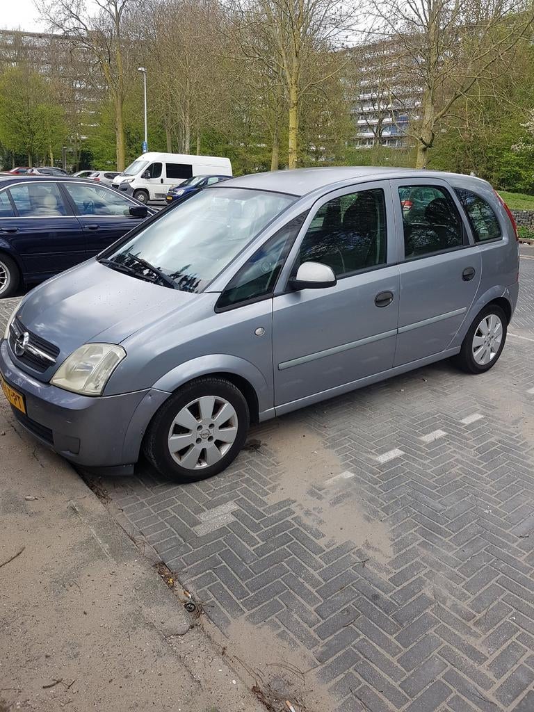 Opel Meriva 1.6 8V 2003 Grijs, Auto's, Stof, 4 cilinders, Origineel Nederlands, Handgeschakeld