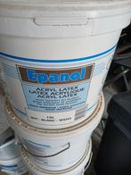 5 emmers Epanol witte muurverf, 10L per emmer, Ophalen of Verzenden, Nieuw, Wit