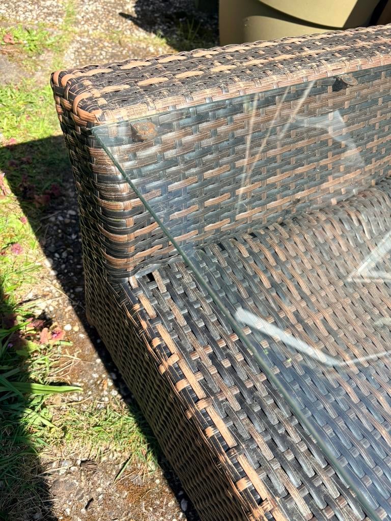 Gratis Tuin salontafel, Tuin en Terras, Ophalen, Gebruikt, Rechthoekig, Aluminium