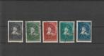 Nederland 1937, NVPH 300 t/m 304, Gestempeld., Verzenden, T/m 1940, Gestempeld