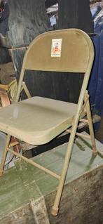 Metalen klapstoelen, Ophalen of Verzenden, Zwart