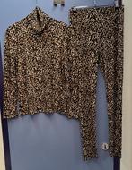 MarcCain set: luipaard top col + legging maat 3 M nr 49792, Maat 38/40 (M), Kostuum of Pak, Bruin, .