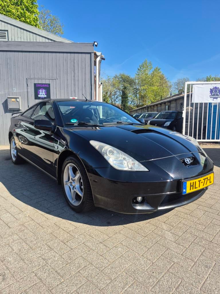 Toyota Celica 1.8 16V Vvti 1999 Zwart, Auto's, 1794 cc, 4 stoelen, Zwart, 1200 kg