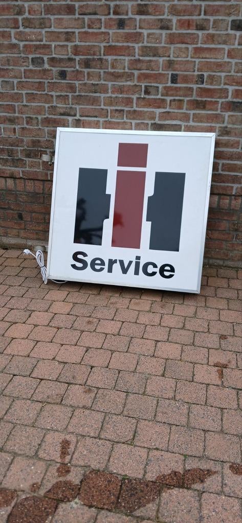 Lichtbak ih service international harvester case 100x100cm, Verzamelen, Merken en Reclamevoorwerpen, Gebruikt, Lichtbak of (neon) lamp