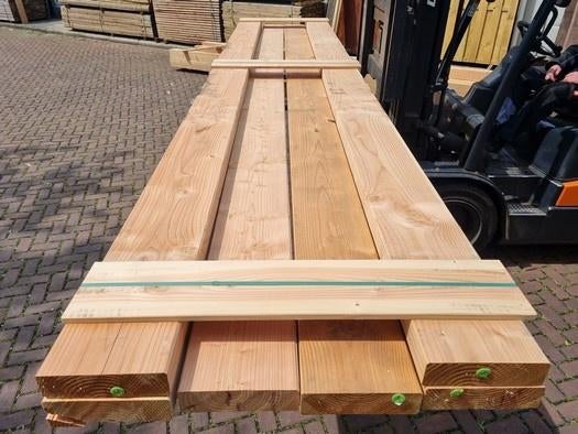 6 Douglas balken geschaafd 6.5x24.0 cm - 5.m - nr: tb139, Ophalen, Nieuw, 250 cm of meer, Balken
