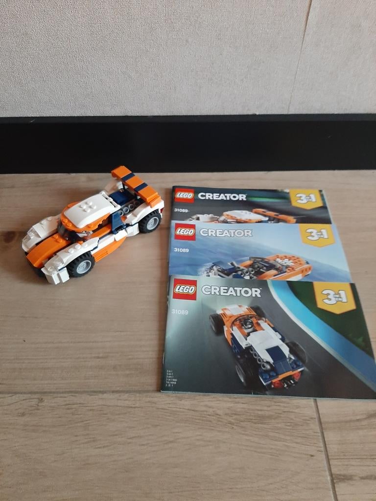 Lego Creator 31089 Raceauto - Complete Set, Ophalen of Verzenden, Zo goed als nieuw, Complete set, Lego