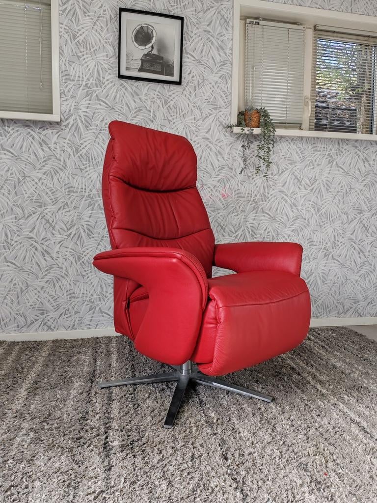 Stijlvolle Meubelzorg Blaize leren relax fauteuil handmatig, Huis en Inrichting, Fauteuils, Ophalen of Verzenden, Nvt, Leer, 75 tot 100 cm