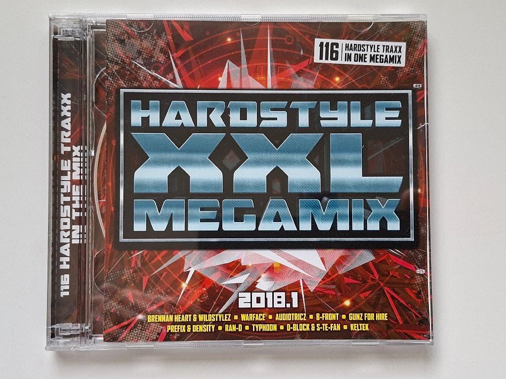 Hardstyle XXL Megamix 2018.1 2CD hardcore gabber thunderdome, Ophalen of Verzenden, Zo goed als nieuw, Dance Populair