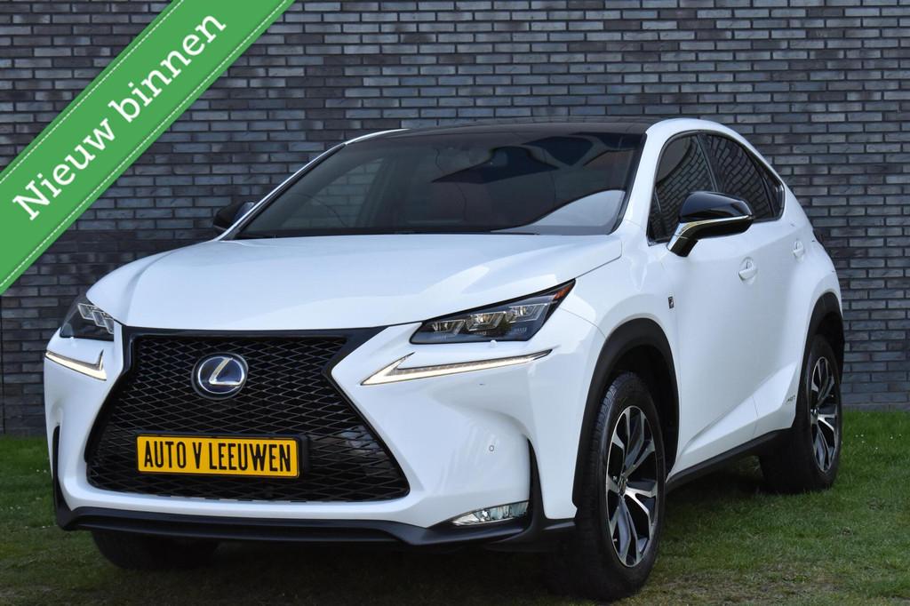 Lexus NX 300h AWD E-Four F Sport MARK LEVINSON/PANORAMADAK/V, Auto's, Lexus, Automaat, Gebruikt, Euro 6, Leder