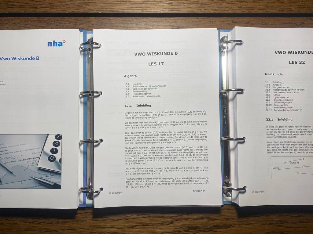 NHA Wiskunde B Lesstof (VWO), Boeken, Studieboeken en Cursussen, Ophalen of Verzenden, Beta, Zo goed als nieuw, MBO