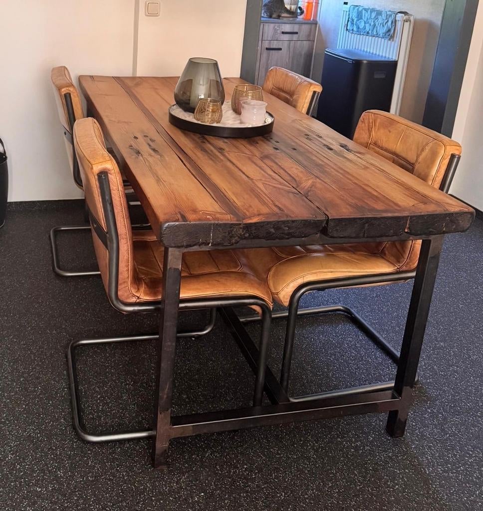 Eettafel te koop, Zo goed als nieuw, 150 tot 200 cm, Rechthoekig, 50 tot 100 cm