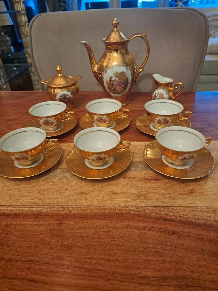 Vintage Bareuther Waldsassen Porseleinen Koffieservies, Antiek en Kunst, Antiek | Porselein, Ophalen of Verzenden