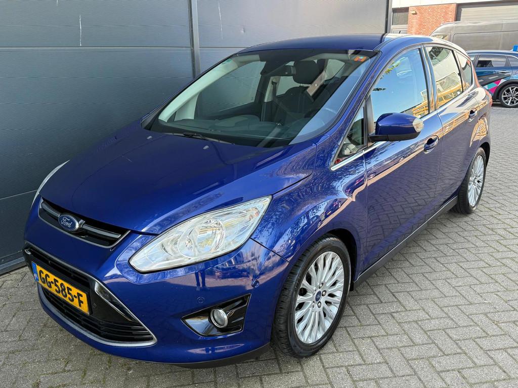 Ford C-Max 1.0 Lease Titanium/Navi/Camera/bluetooth/cruise/t, Auto's, Ford, Euro 5, 125 pk, Gebruikt, Blauw