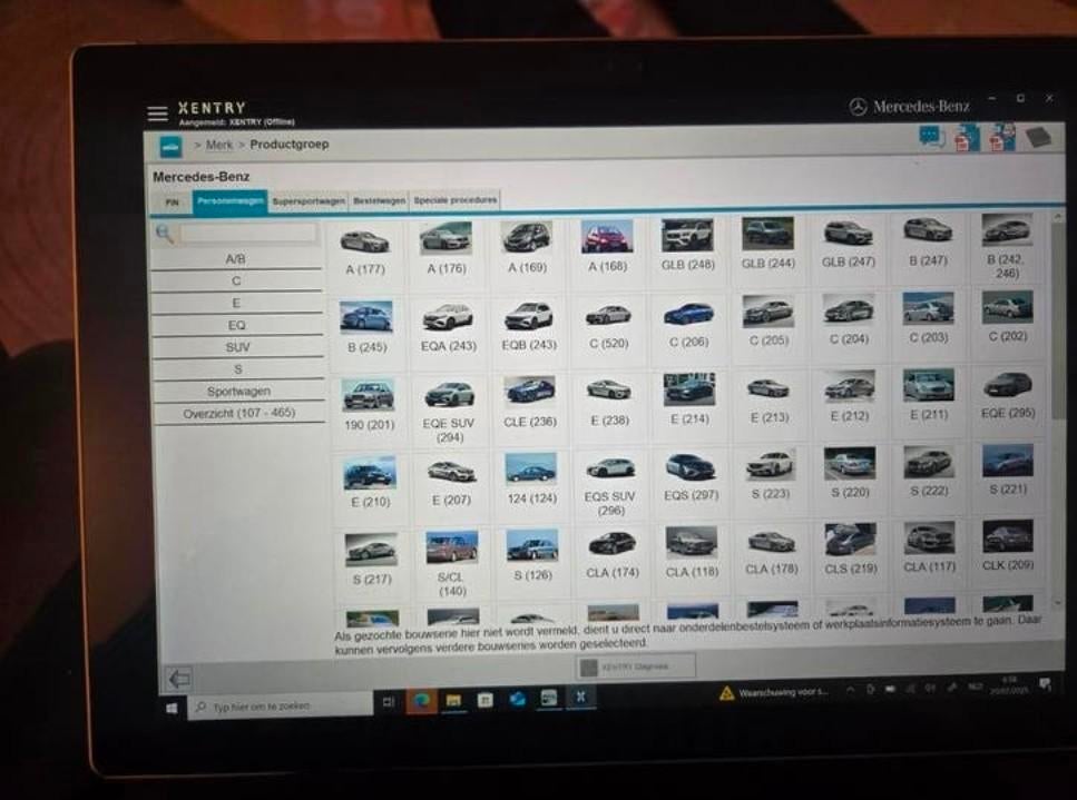 XENTRY Diagnose Laptop voor Mercedes-Benz, Computers en Software, Windows Laptops, Gebruikt, 15 inch, SSD, 2 tot 3 Ghz, 8 GB, Qwerty