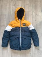 We gewatteerde winterjas geel blauw wit maat 134/140, Ophalen of Verzenden, Gebruikt, Jongen, Jas