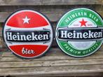 2 Heineken lichtbakschalen, Ophalen, Reclamebord, Plaat of Schild, Heineken