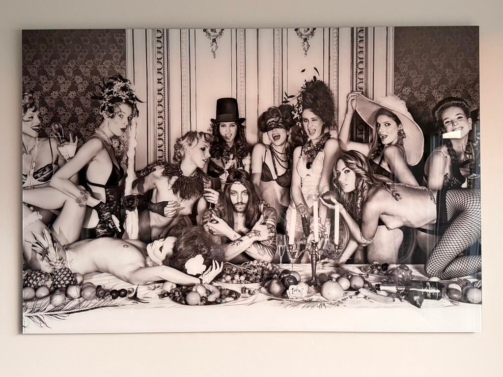 Laatste avondmaal foto op plexiglas van Jordi Gomez, Ophalen