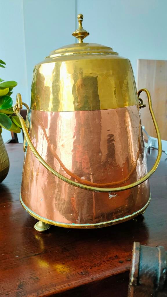 Antieke koperen Nederlandse doofpot, Antiek en Kunst, Antiek | Koper en Brons, Ophalen