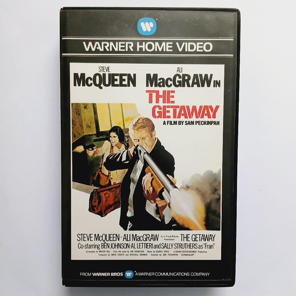 The Getaway - NL ex rental vhs - Warner - Peckinpah, Alle leeftijden, Verzenden, Gebruikt, Actie en Avontuur