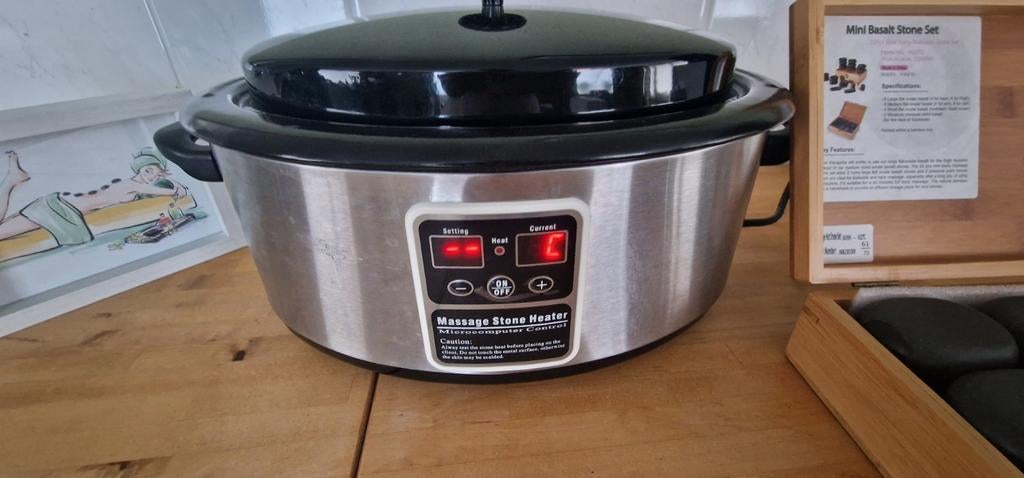 Hotstone pan met een kistjes Hotstone's helemaal compleet., Ophalen, Hotstone