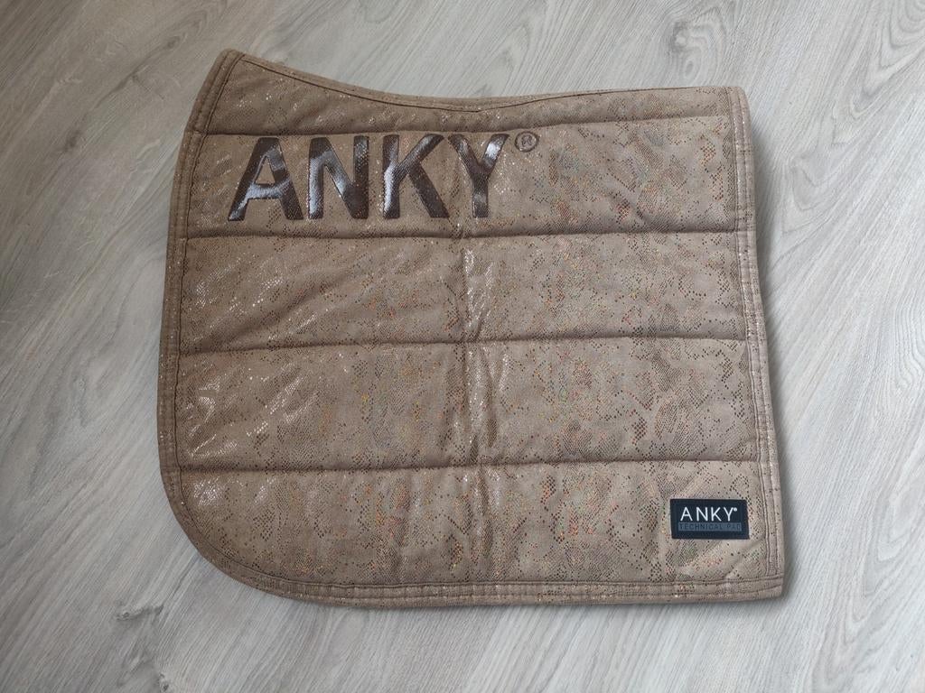 Anky Zadeldek Suede Glitter Tan Full, Ophalen of Verzenden, Zo goed als nieuw