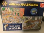 Jan van haasteren puzzels 2 x 1000 stukjes, Ophalen, 500 t/m 1500 stukjes, Zo goed als nieuw