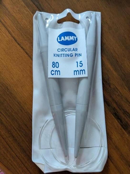 Rondbreinaald 15 mm 80 cm, Ophalen of Verzenden, Nieuw, Breien, Naald