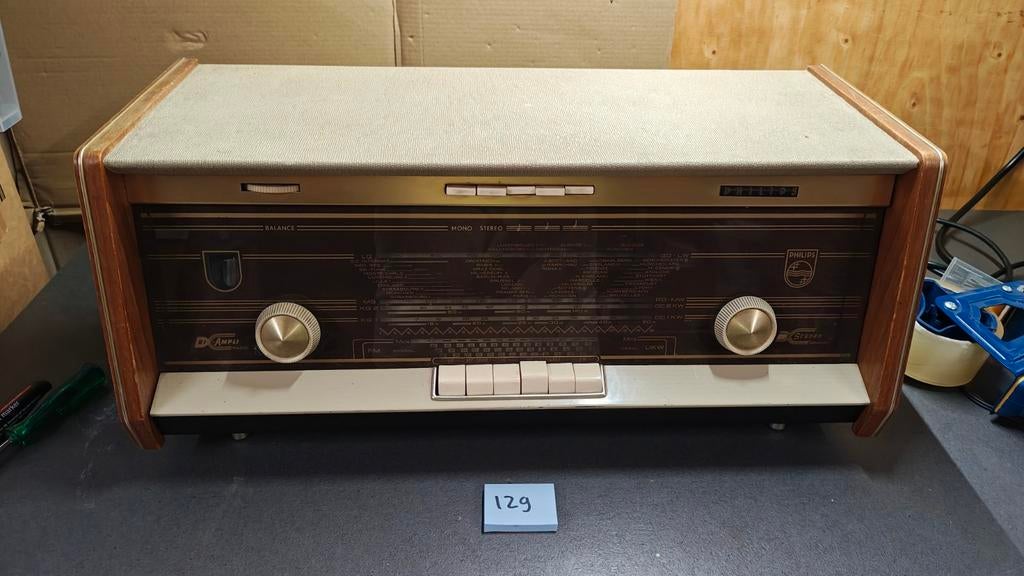 Philips B5X14A buizenradio, Antiek en Kunst, Antiek | Tv's en Audio, Ophalen of Verzenden