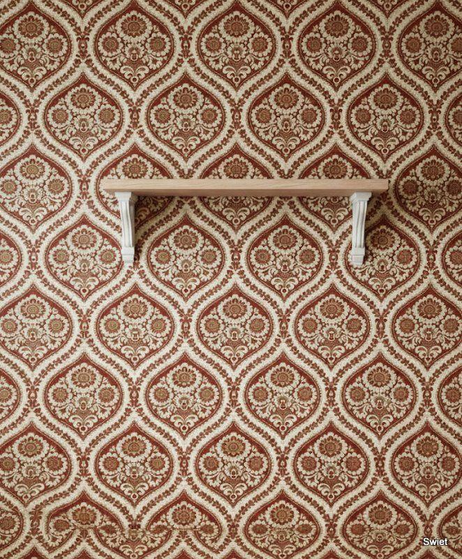 14062 barok klassiek rood en goud vintage behang Swiet, Huis en Inrichting, Stoffering | Behang, Verzenden, Minder dan 10 m², Beige