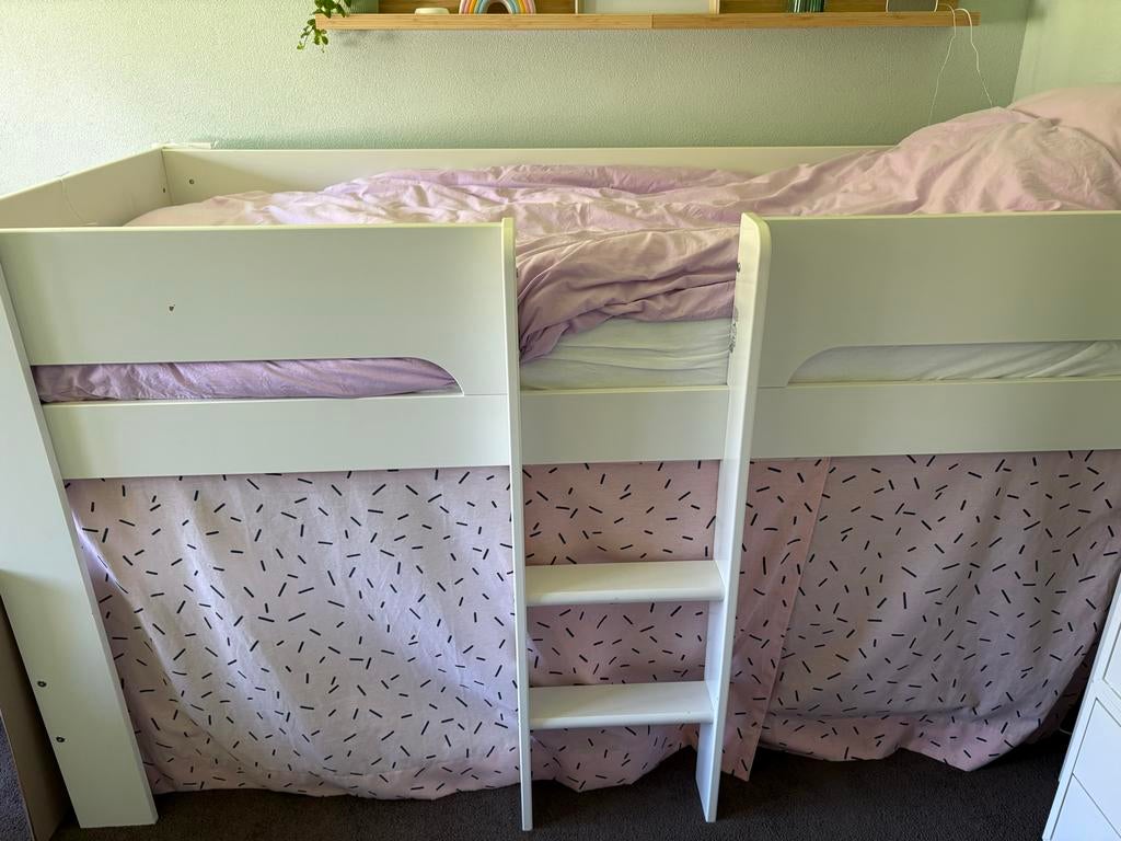 (Evt 2!) Stevige Flexa halfhoogslaper, Kinderen en Baby's, Ophalen, 85 tot 100 cm, Gebruikt, Hoogslaper of Stapelbed