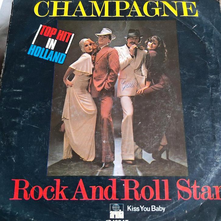 Champagne - Rock And Roll Star / Kiss You Baby (Vinyl), Cd's en Dvd's, Vinyl Singles, Gebruikt, 7 inch, Ophalen of Verzenden